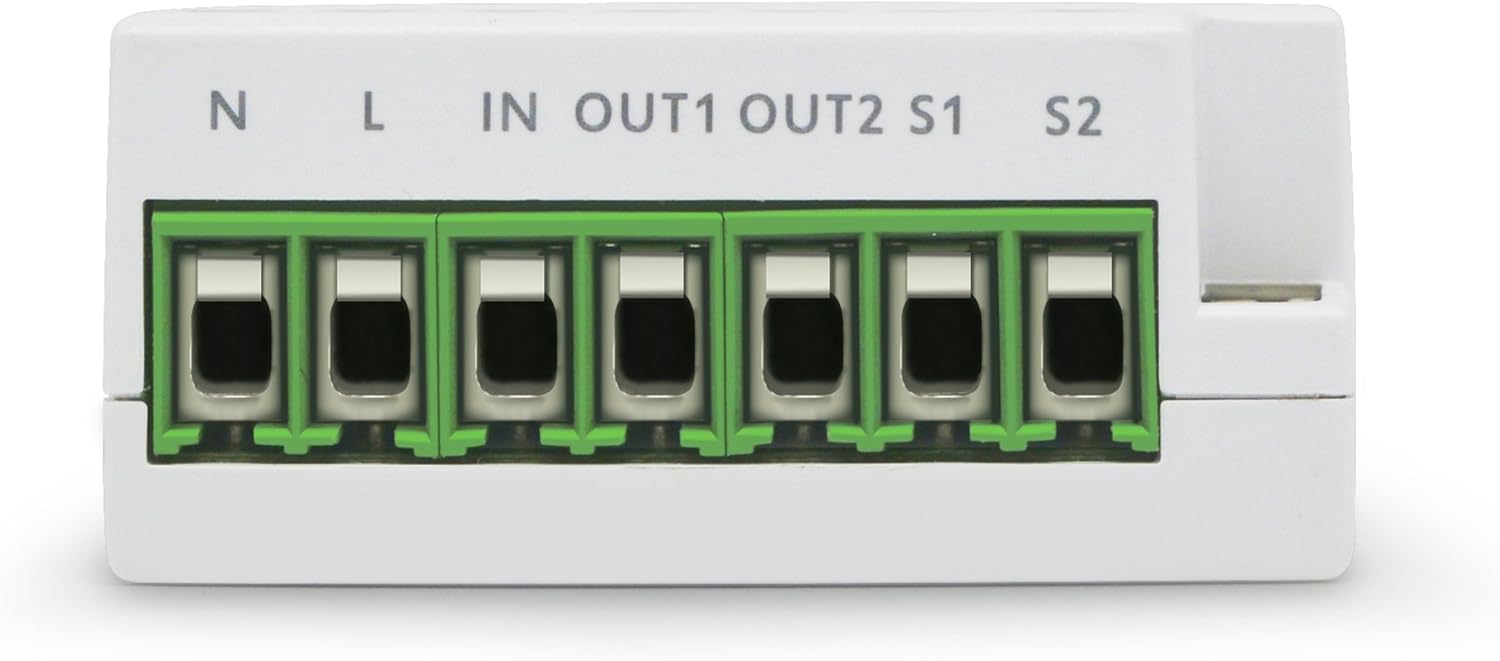 Top Brands Aeotec Dual Nano Switch on / off controller with power metering, 2 switches, Z-Wave Plus, In-wall, Compatible with Alexa