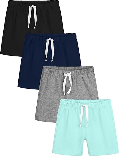 4-Pack Toddler Boys Cotton Summer Shorts