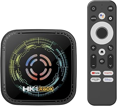 H8X Android TV Box 4+32G WiFi 6 Media Player with Cooling Fan, BT5.0 1000M LAN, USB3.0, Cool-Fan and Android 14.0, Support 8K
