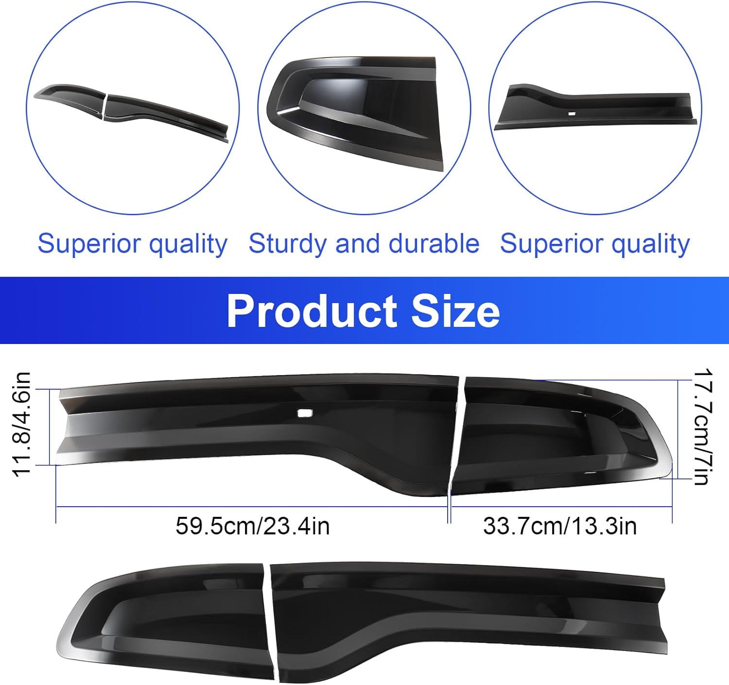 for Charger Tail Light Lamp Covers, Tail Light Cover Smoked Tail Light Guard Compatible with 2015-2025 Dodge Charger Exterior Accessories