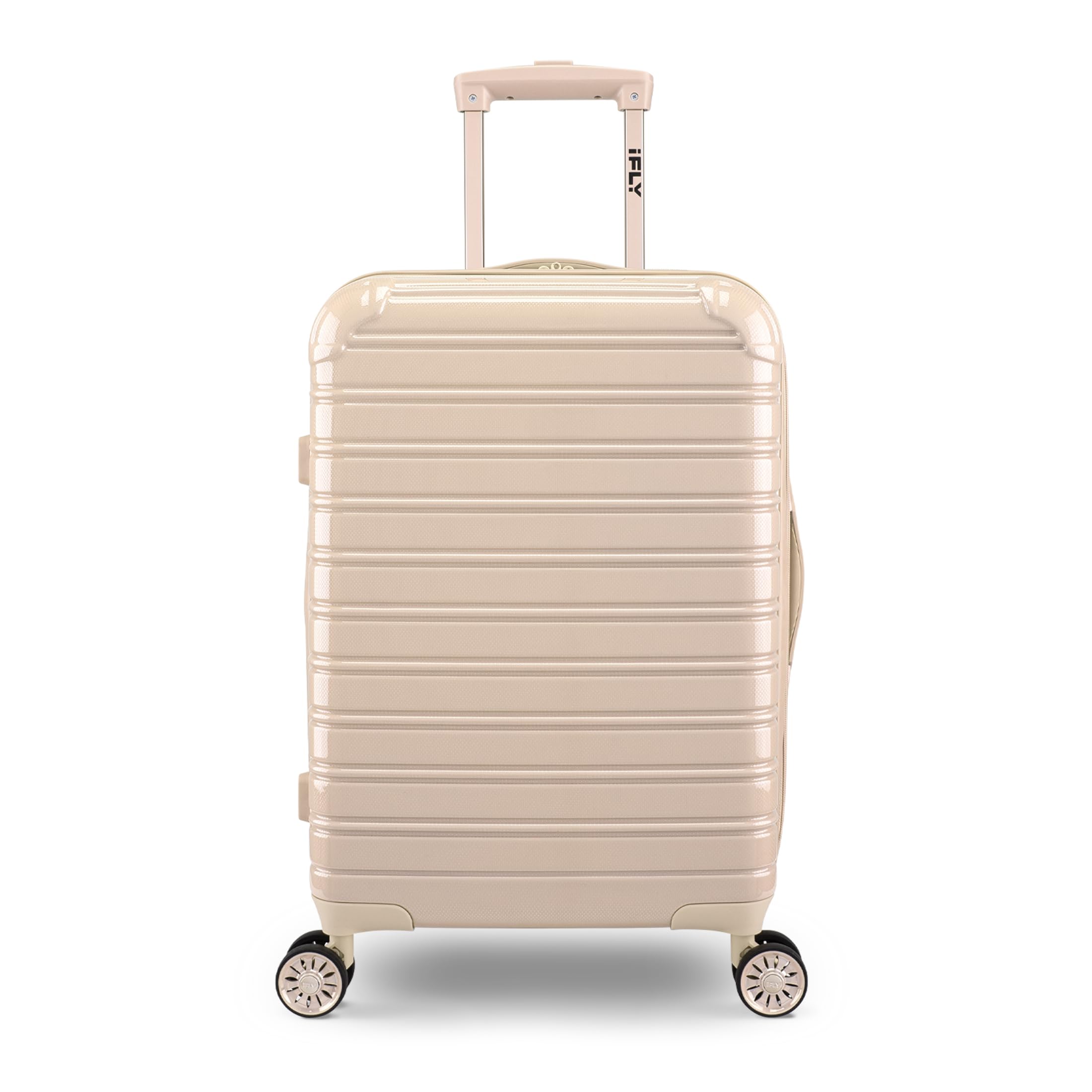 ifly Fibertech Checked ABS/PC Lightweight Fashionable Hardside Trolley Bag | Suitcase for Luggage | Champagne | 61 CM Medium Bag-picture-10
