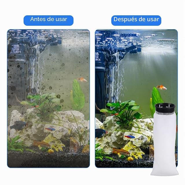 Foto 3 de 7 de DONGKER Calcetín de filtro, 2 unidades/4 unidades de 7 cm, 200 μm