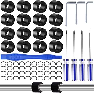 44PCS Rubber from Moving Retaining Clip Rings Rubber Roller Replacements Sets Compatible with Cricut Maker/Maker 3, Rubber Roller Resolution, Mat Guide Rubbers for Cricut Repair Accessories