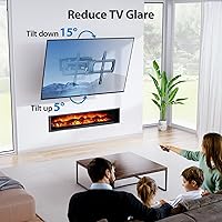 Vista 5 de Pipishell Soporte de pared para TV de movimiento completo para la mayoría de televisores de 37 a 84 pulgadas de hasta 100 libras, soporte de TV