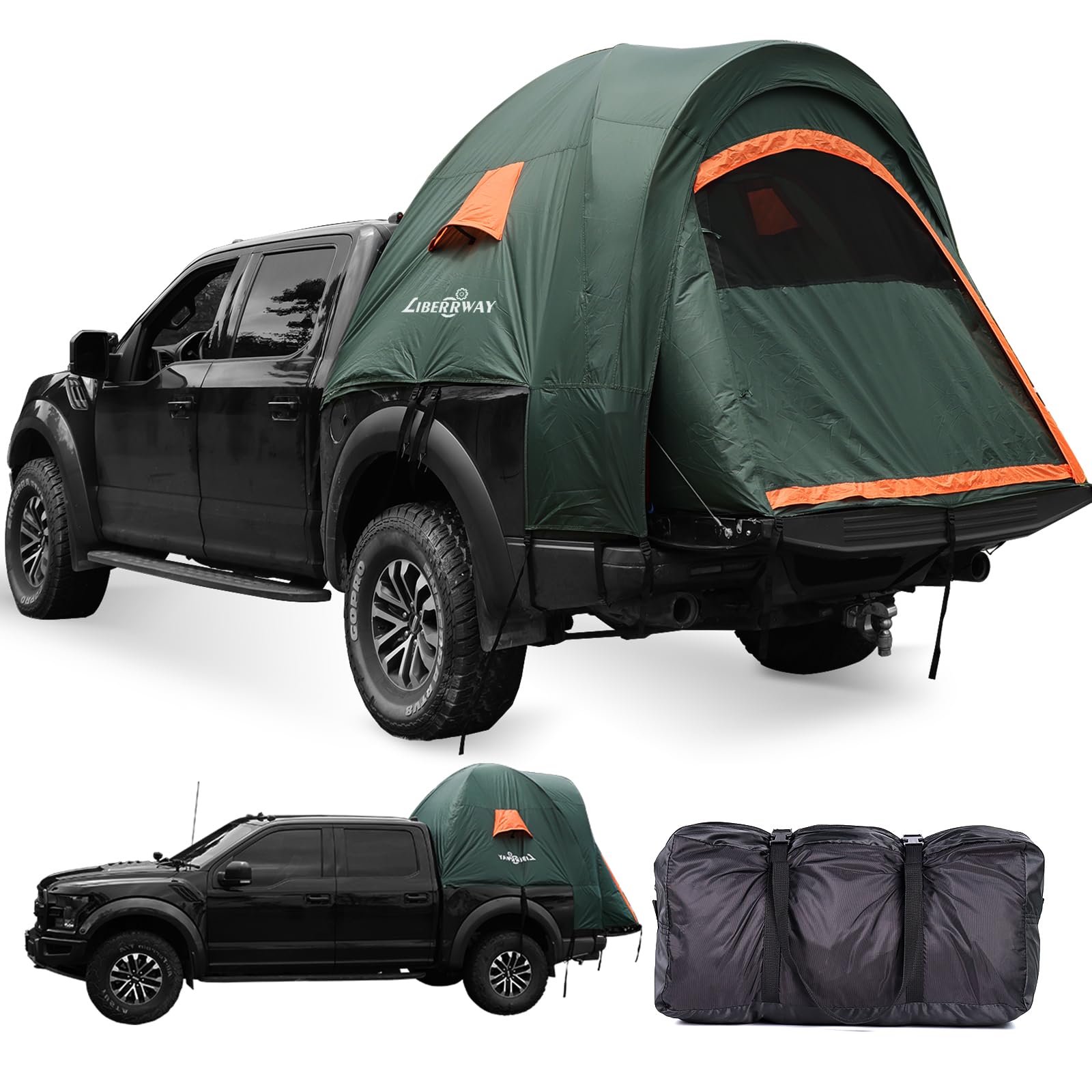 best truck tent for ram 1500 LIBERRWAY Bed 2 Person, 5.5-5.8 FT Pickup Truck Tent with Waterproof Rainfly Oxford for Camping Travel Outdoor Chevy Silverado Dodge 1500 Ford F-150 GMC : Automotive Color:Dune Gravelbike Regenfahrt: Tipps für Toyota Tundra Privacy split wall for