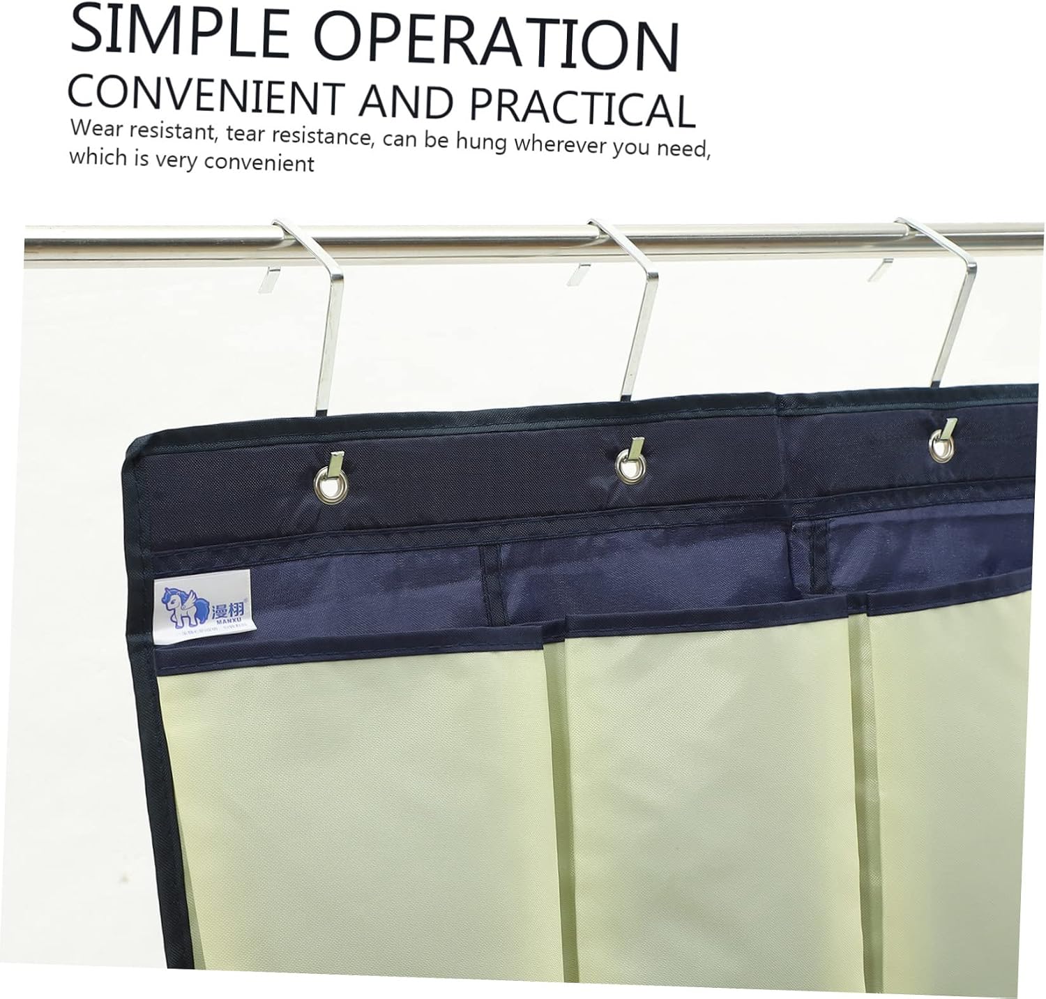 Hanging Shoe Organizer Pouch Over the Door Storage for Closet and Bathroom Oxford Easy Installation Space Saving Design