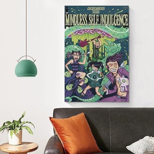 Miniatura 4 de MONSIBA Póster artístico de la banda punk de Indulgencia Mindless Self Indulgence para decoración de habitación, decoración de sala de estar,