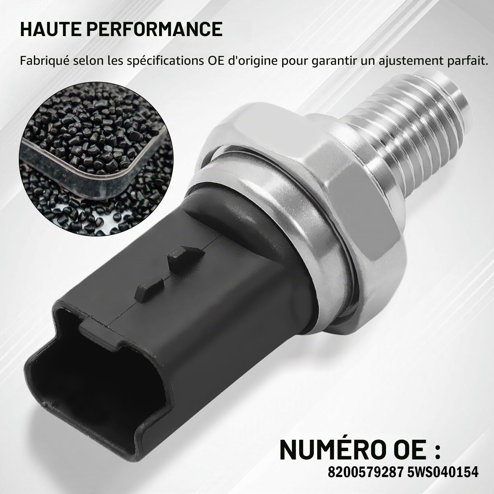 Capteur de pression de rampe d'alimentation pour Duster, Logan, Sandero II, Note, Qashqai, Tiida 3/5 Portes, Clio IV, Fluence, Kangoo/Grand Kangoo, Laguna III, Laguna III Grandtour, Laguna C