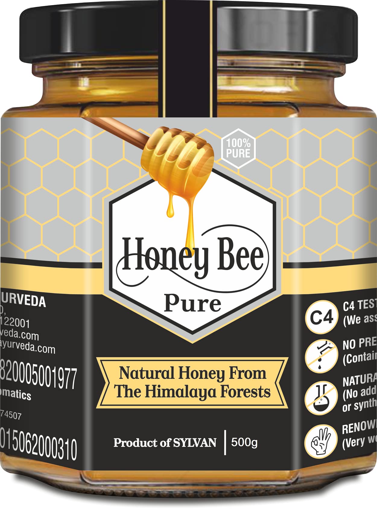 HONEY, C4 TESTED & WITH 100% NATURAL GOODNESS & PURITY – GLASS PACK