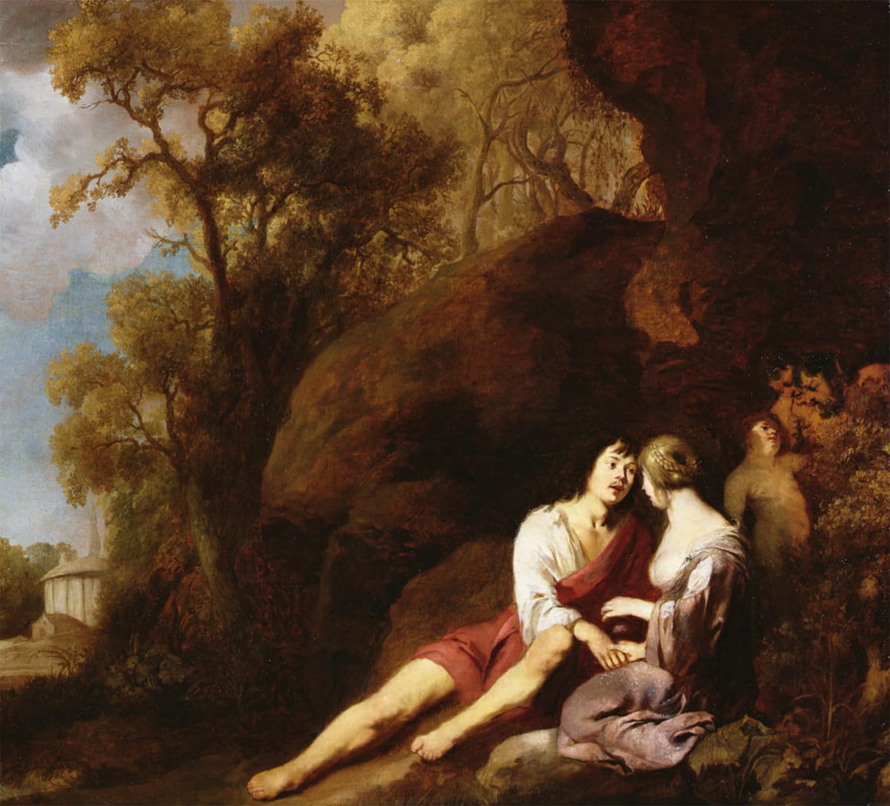 ARTXLXXBN Famous Painting Art Wall Decor Abstract Art Picture Idyll by Peter Lely Animal Pictures for Home Decor 60x90cm