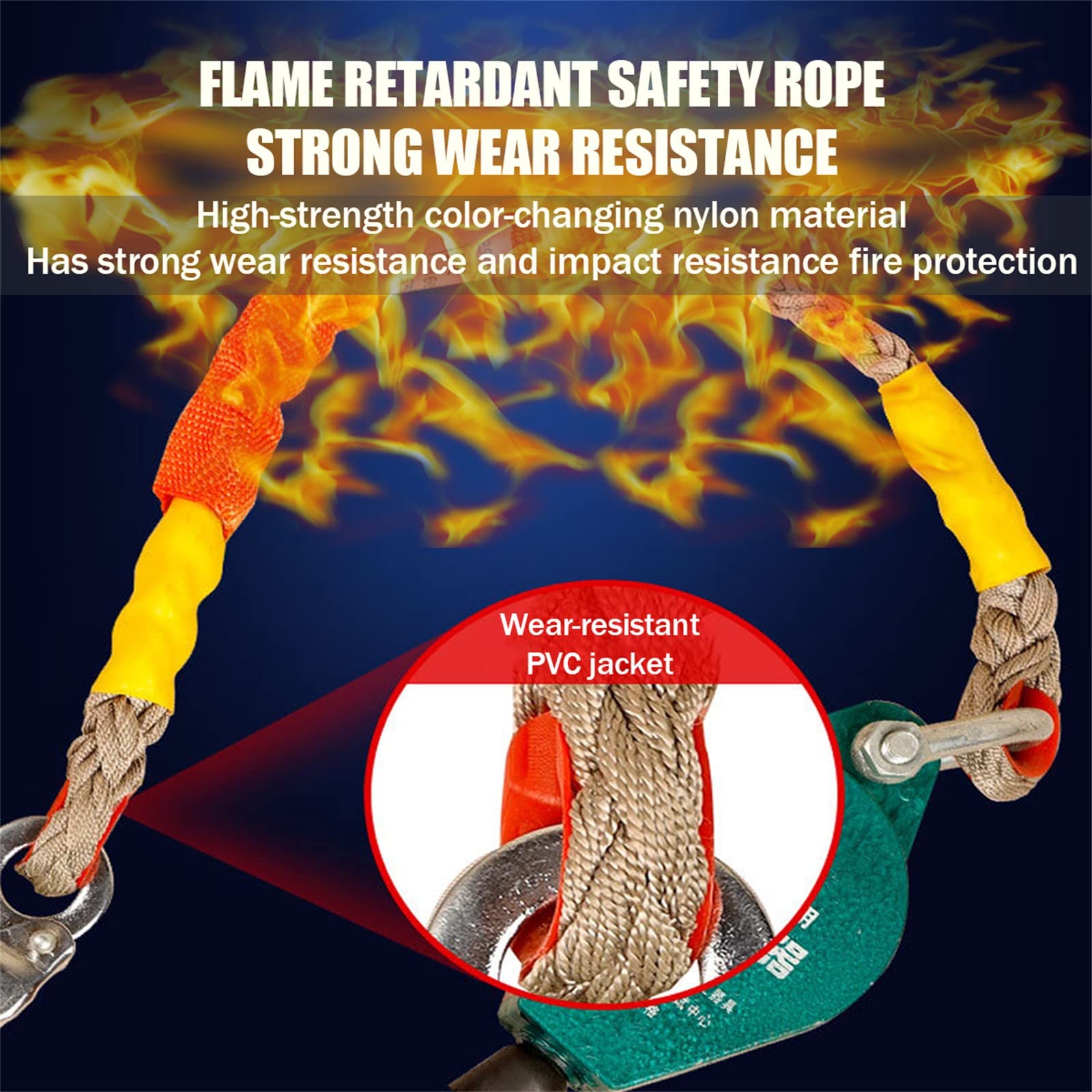 BOVDC Höhensicherungsgerät 3-20m - Absturzsicherung Mit Selbstblockierung