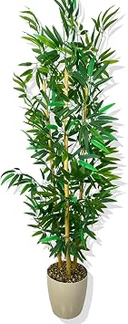 Yapay Yaprakli Bambu AĞaci 3 Bambu'lu 140 Cm