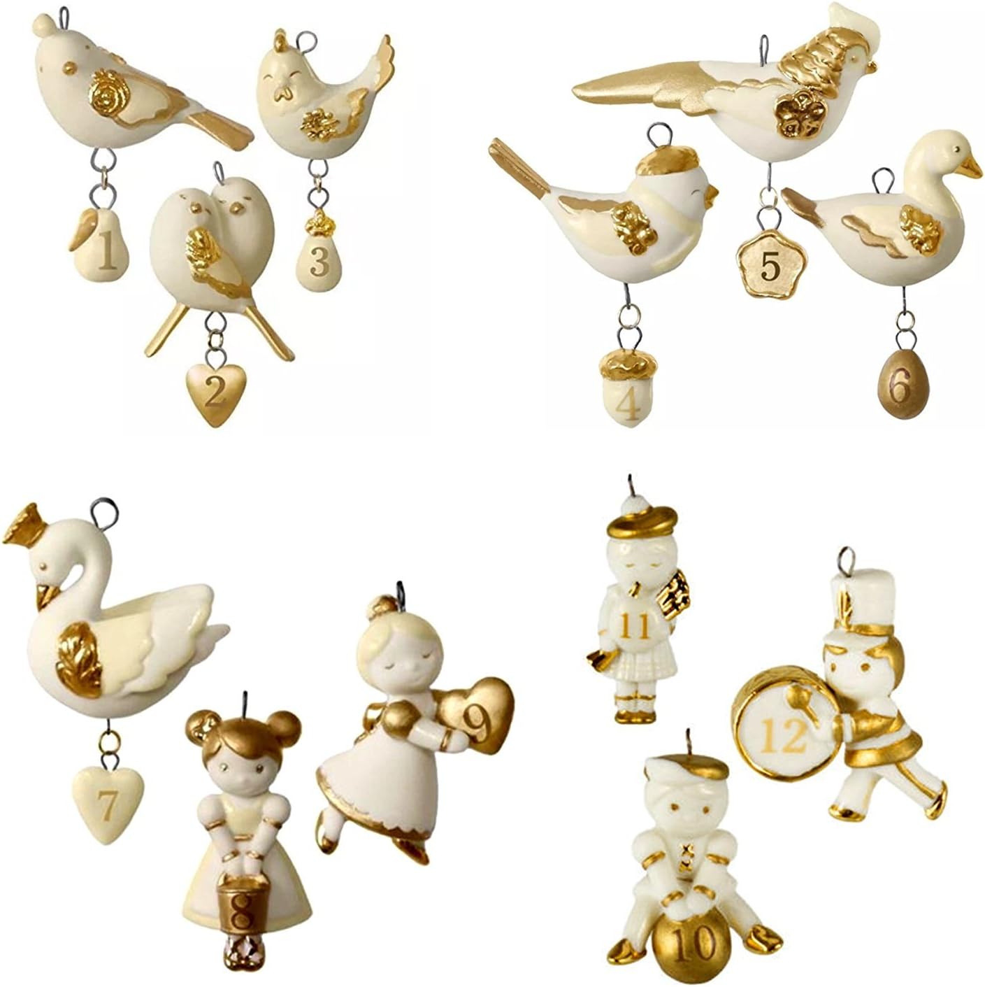 Amazon Com Hallmark 12 Little Days Of Christmas 2016 Mini Ornaments Bundle Complete Set Home Kitchen 12 Days Of Christmas Christmas Ornaments