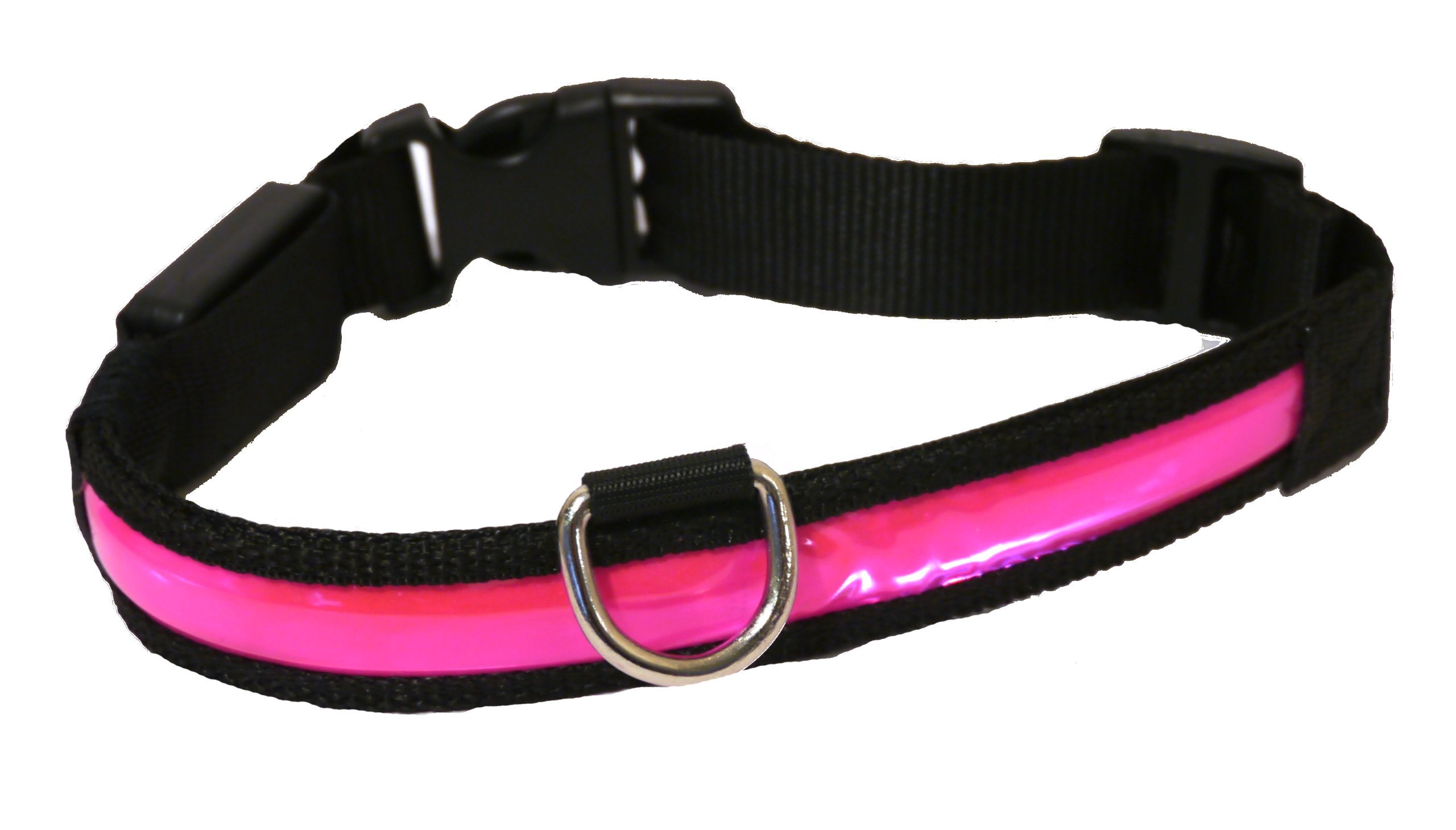 Collier clignotant rose grand Rosewood Chien de luxe pour la sécurité nocturne de votre animal