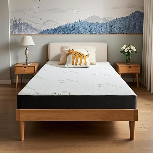 Twin Mattress in a Box, 5 inch Memory Foam Mattresses Bed Single Size Daybed Individual Bunk, Washable Cover Medium Firm