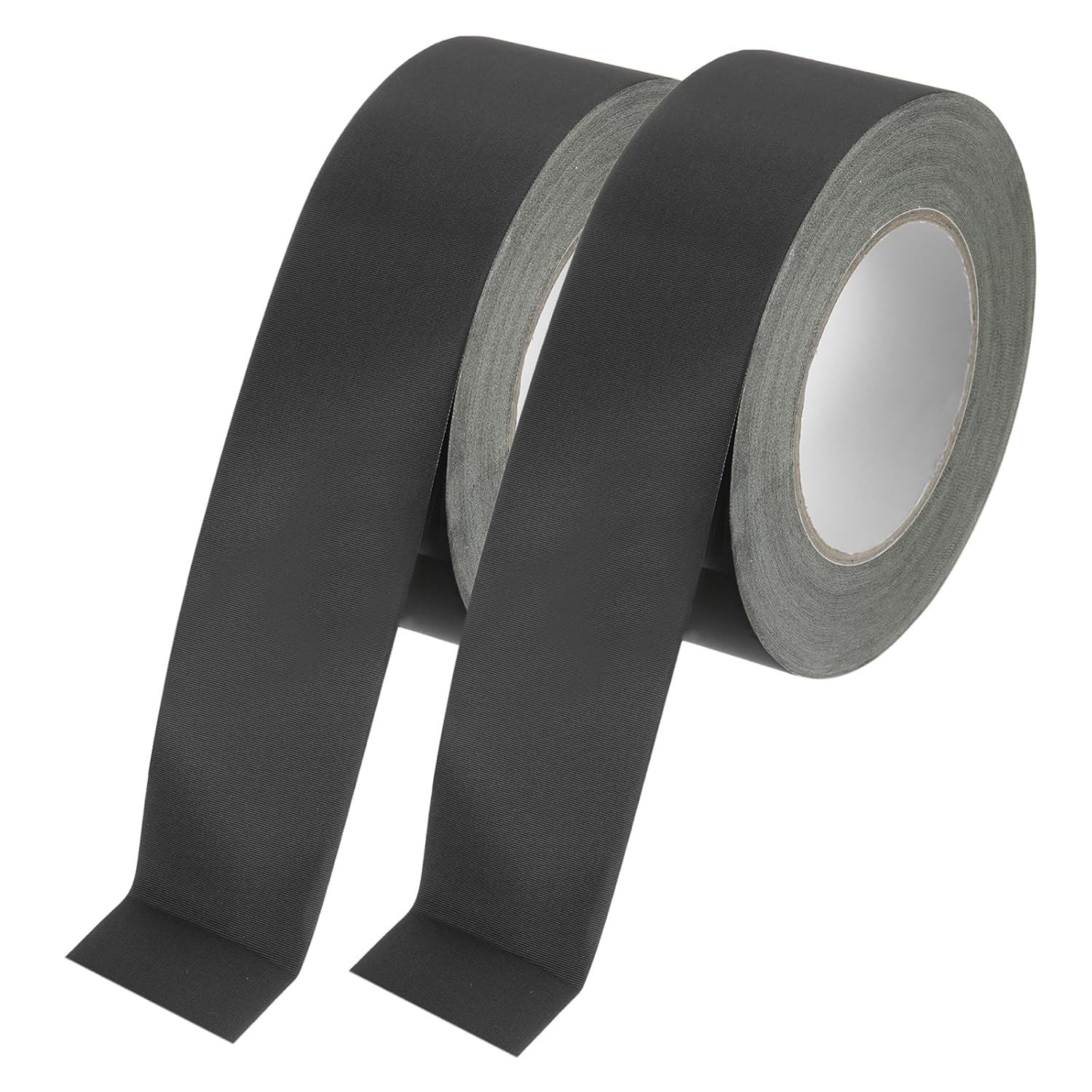 MECCANIXITY Insulating Acetate Cloth Adhesive Tape, 2in x 98ft Black Electrical Heat Resistant Fabric Tape with Paper for Laptop Electric Automotive Guitar Repair Wire Harness, 2Pcs