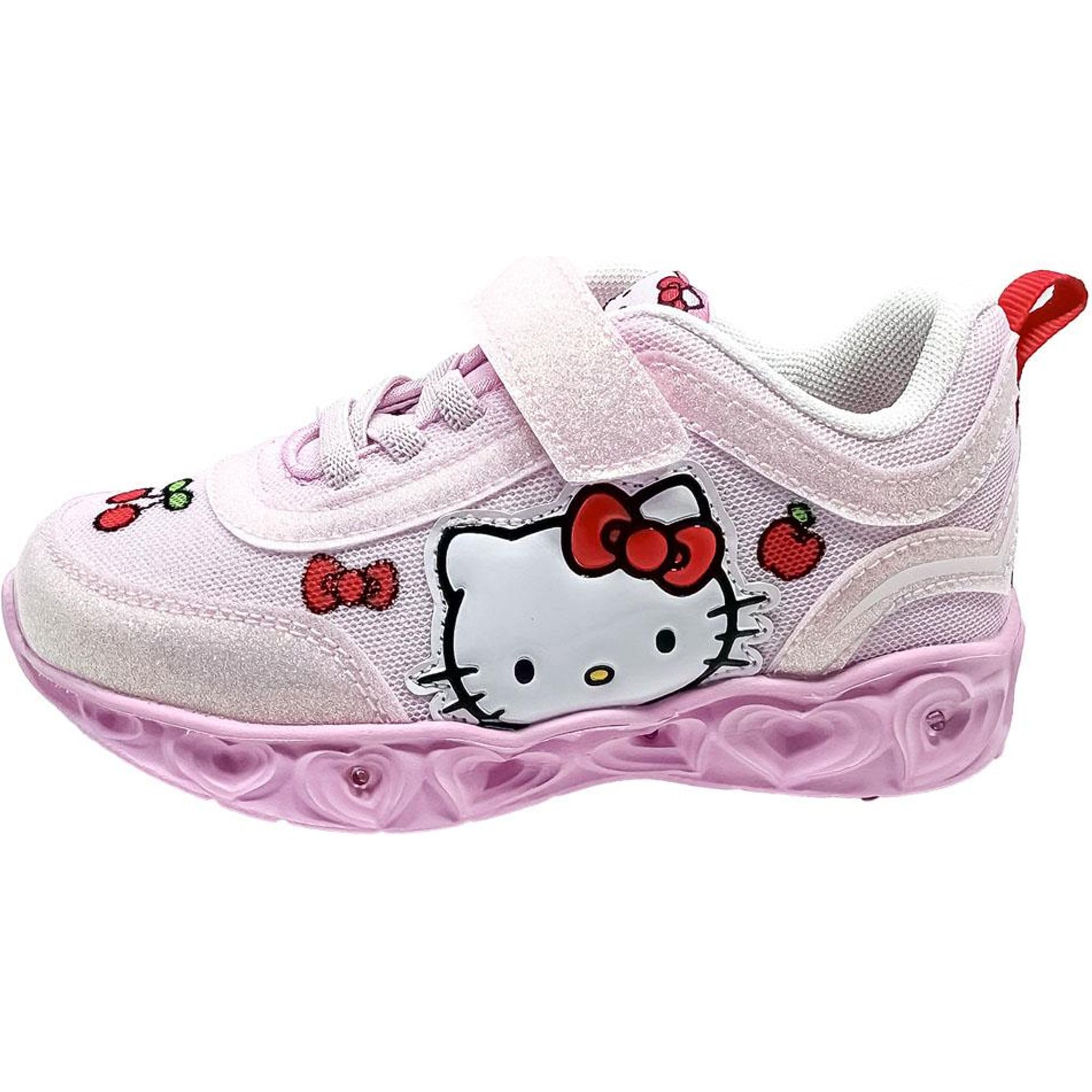 CERDÁ LIFE'S LITTLE MOMENTS Sneakers for Girls LED Lights and Lightweight EVA Sole, Hello Kitty Depotives, Sneakers, Pink, 28 EU