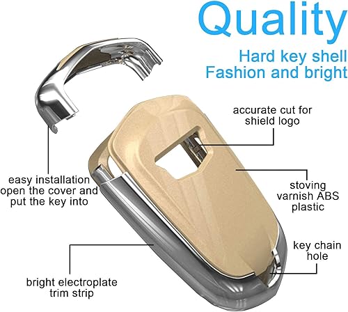 Miniatura 3 de Kwak's Funda de llave ABS compatible con llave (blanco)