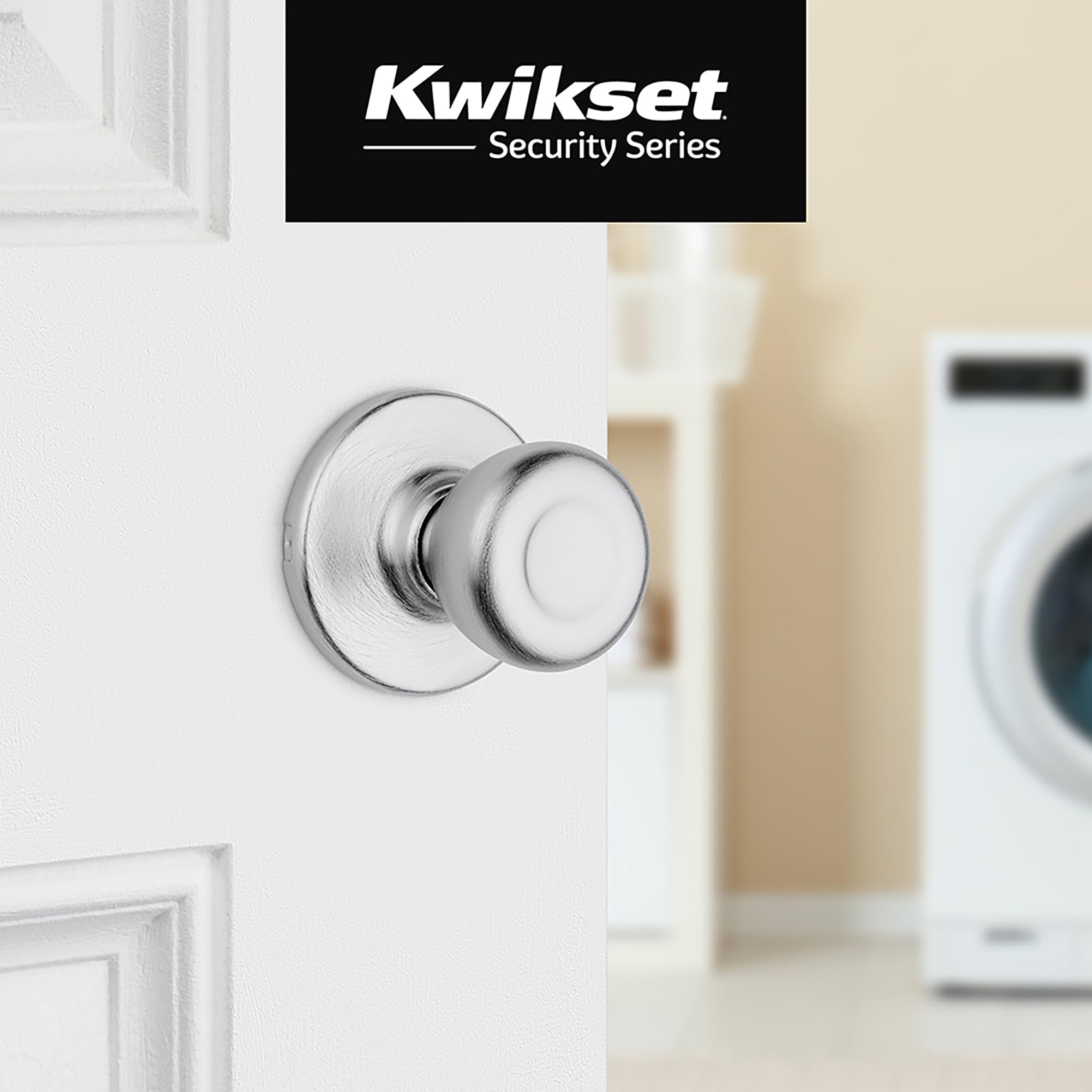 Kwikset Tylo Interior Passage Door Knob, Handle For Closet and