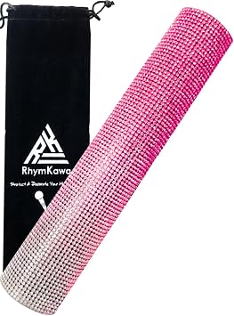 Wireless Microphone Sleeve for Shuer SM58, Beta 58A Gradient Rhinestones Mic Covers Replacement Pinkly
