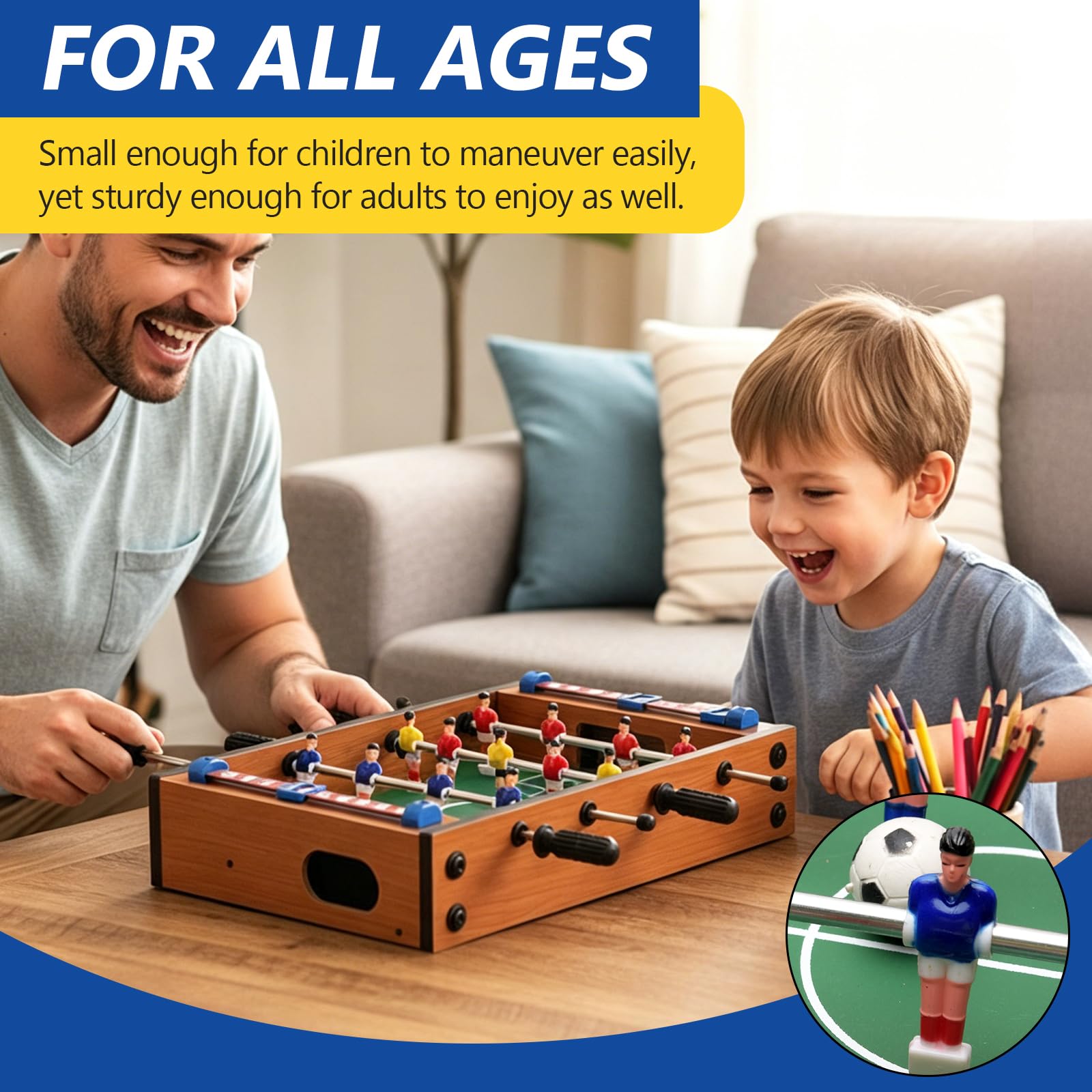 Mini Baby Foot Garlando, la petite table de jeux pour enfant Mini Baby Foot Garlando, la petite table de jeux pour enfant