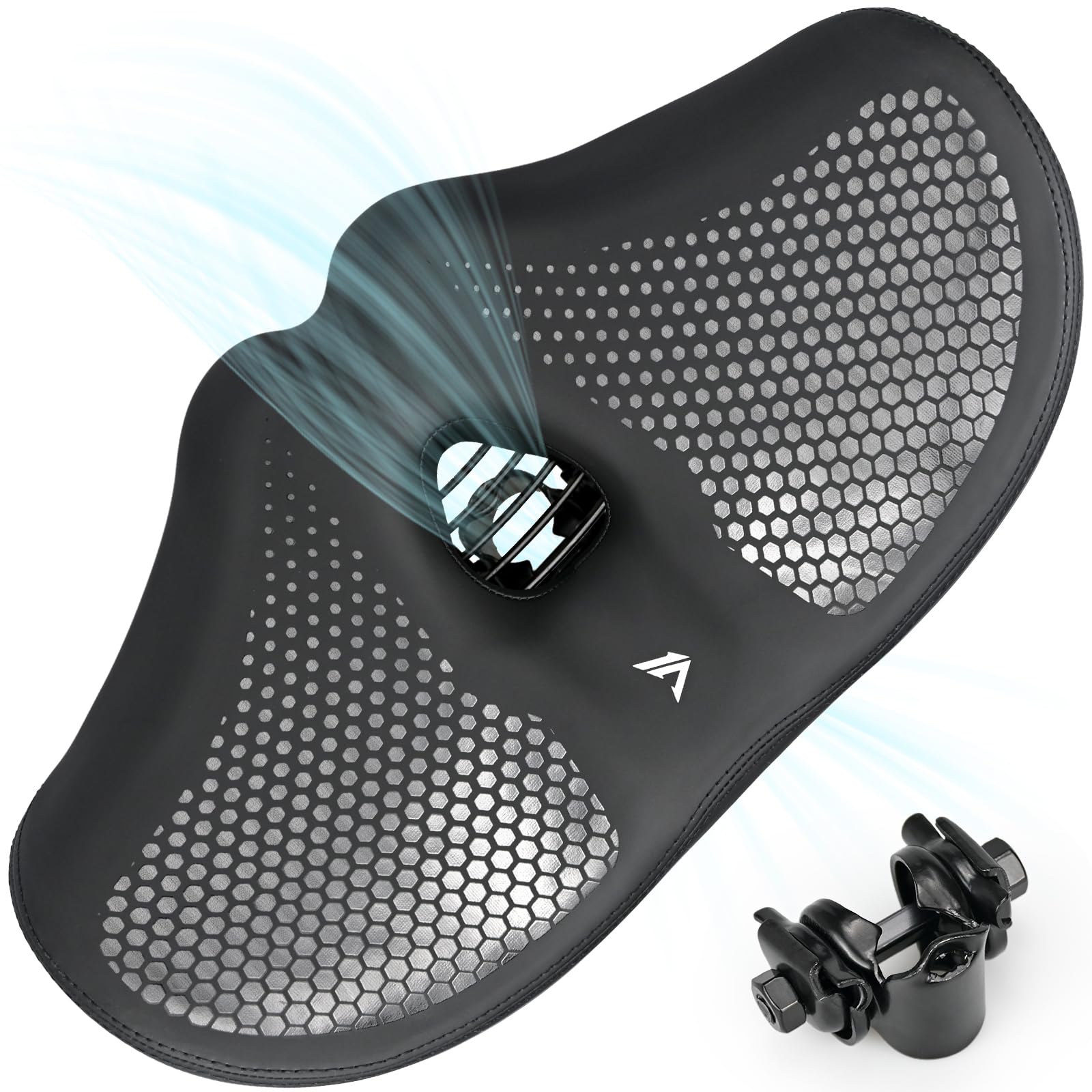 KOOOGEAR Selle de vélo surdimensionnée pour homme et femme, confortable, extra large, respirante, ergonomique, siège de vélo de rechange universel pour VTT, vélo de ville, vélo d'appartement