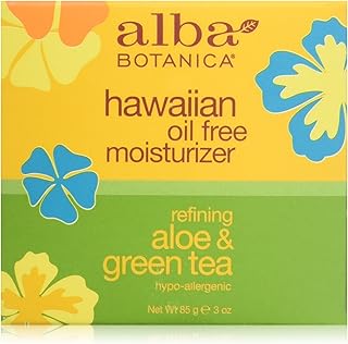 Alba Botanica Hawaiian Oil-Free Moisturizer, Aloe & Green Tea, 3 oz.
