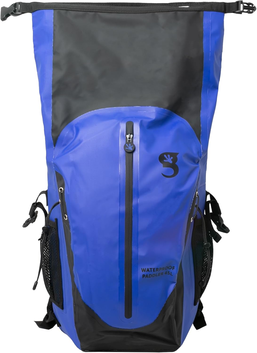 geckobrands Paddler Waterproof 45L Backpack, Large Dry Bag with Padded Shoulder Straps, Waist Strap, Chest Strap