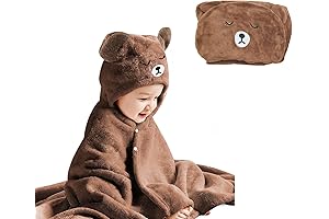 Toddler Bear Hooded Towel: Comfy and Absorbent for Bath Time Fun