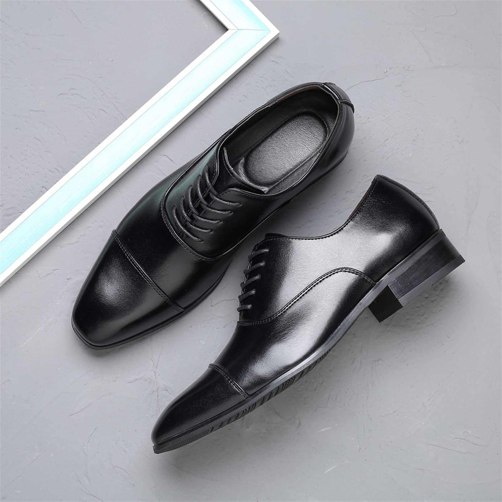 Bruiloft herenschoenen Oxford-kledingschoenen for heren met veters