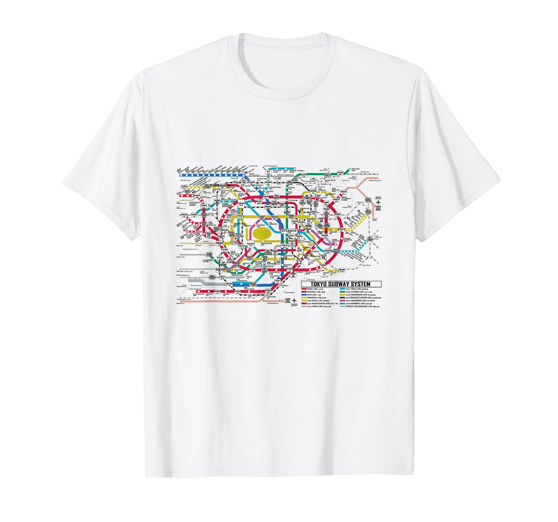 Amazon | 東京地下鉄地図 Tシャツ地図 東京地下鉄 Tシャツ | T