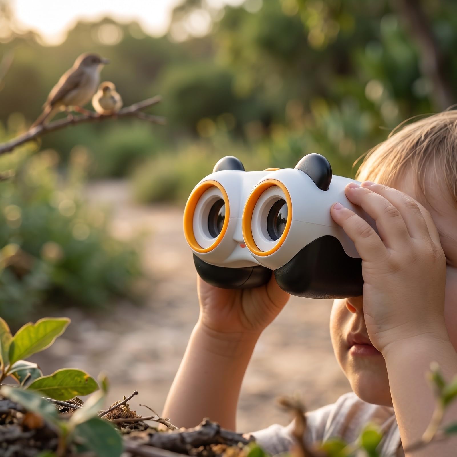 RiToEasysports Binocolo, Design Panda Per Bambini, Per Attività All'Aperto