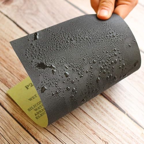 Miniatura 16 de Hojas de papel de lija, papel de arena húmeda seca de grano 150, 9 x 11 pulgadas, carburo de silicio, para acabado de muebles de madera, lijado