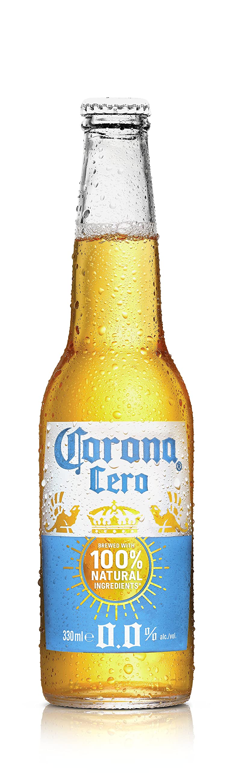 Corona Cero 24 botellas 33 cl Cerveza 0.0% Alcohol Ingredientes Naturales