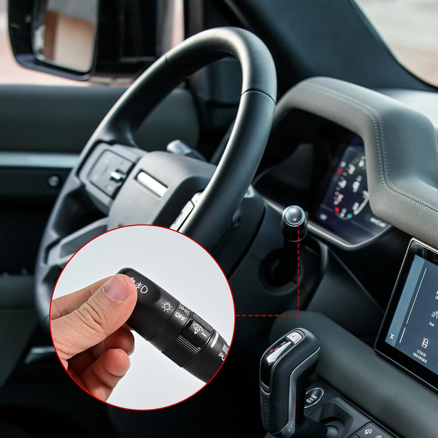 Turn Signal Switch Replacement Compatible with Jeep TJ 2001 2002 2003 2004 2005 2006,for Wrangler 2001-2006 Multi-Function Fog Light Switch Windshield Wiper Replaces 5016709AD, 5016709AA