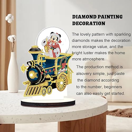 Miniatura 6 de LazyFold Kit de pintura decorativa de Navidad, coronas de estrellas, coronas de diamantes, escritorio de Navidad, arte de diamantes 5D, adornos