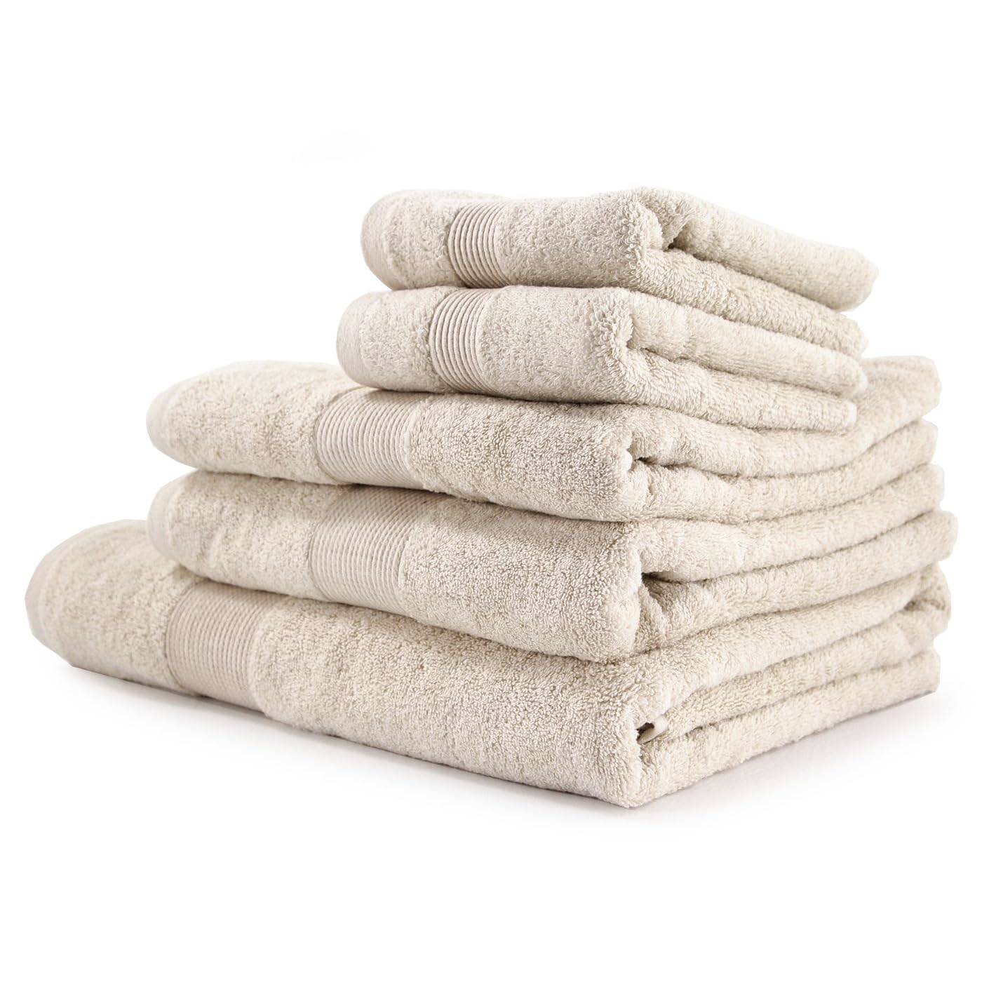 ineepor Zucchi Set Asciugamano 5 Pezzi Home Fashion Variante Beige + tavoletta Profumo Biancheria per armadi by biancocasa