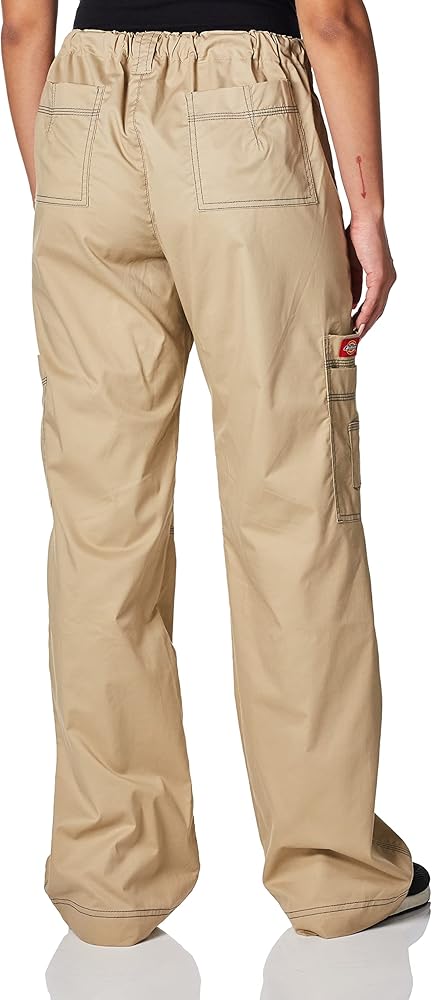 Amazon.com: Dickies Women's GenFlex Cargo Scrubs Pant, Dark Khaki