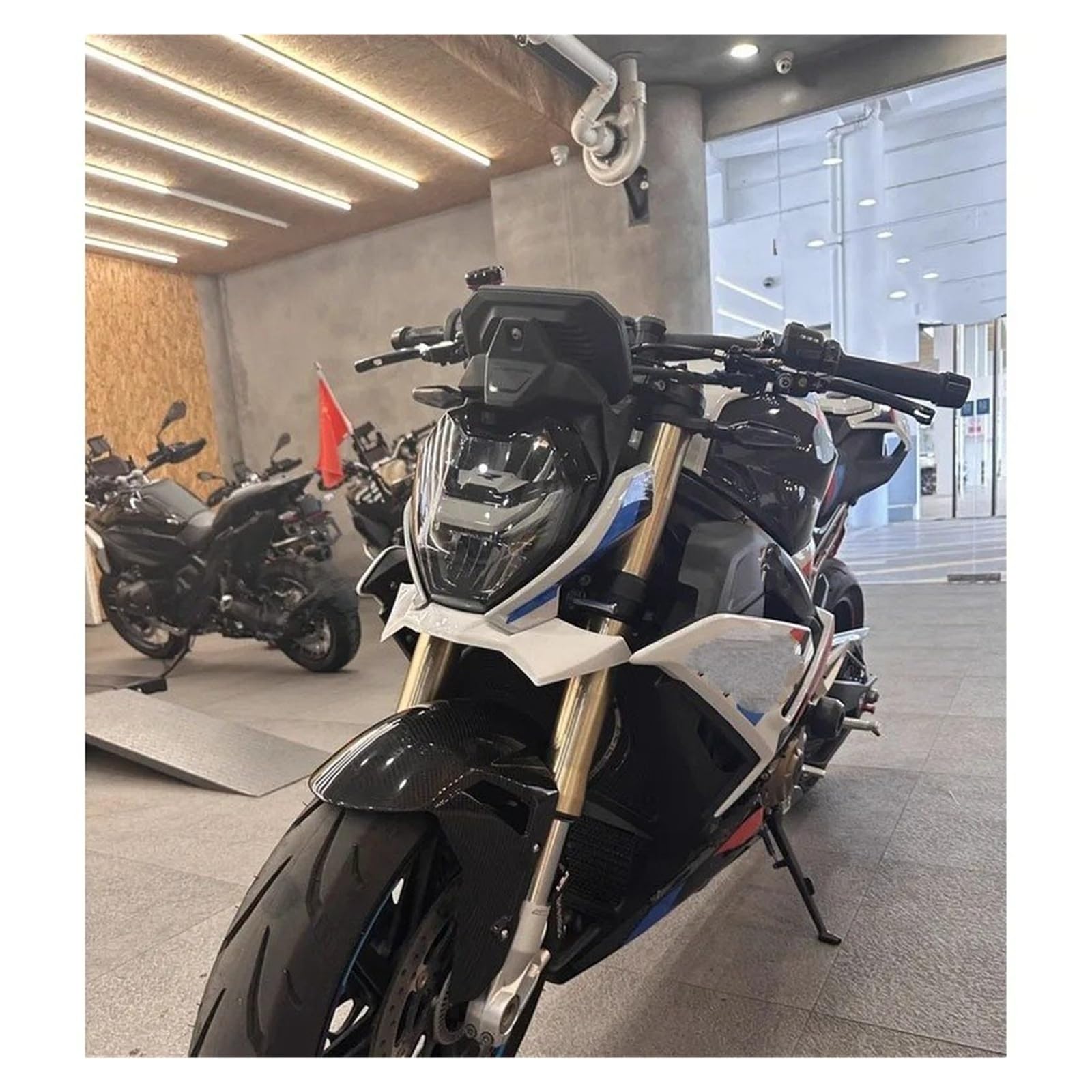 spoiler motocicletta Per BMW S1000R M1000R F900R 2021 2022 2023 2024 2025 Accessori per moto Spoiler anteriore Alette Carenatura ala(B)
