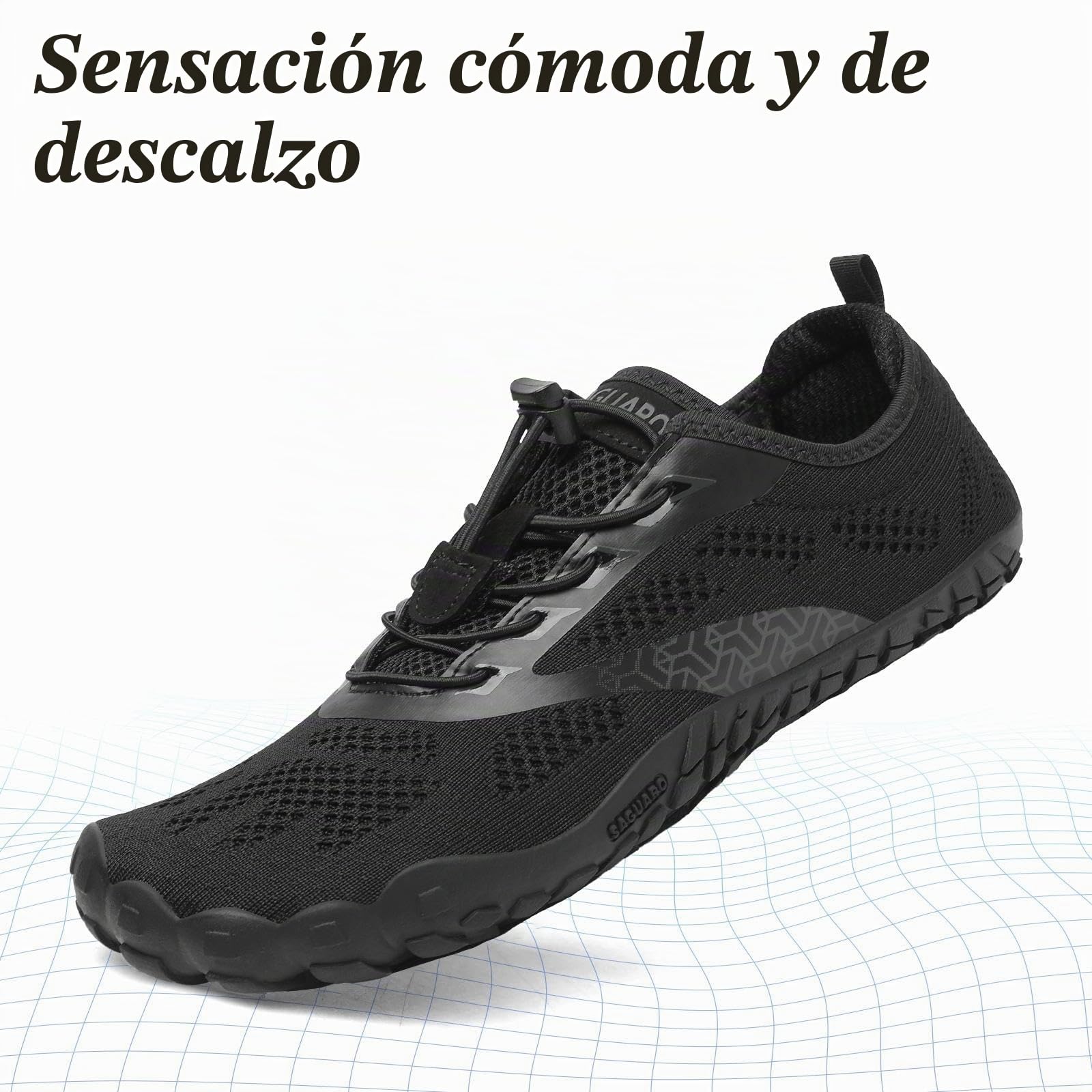 SAGUARO Barefoot Zapatillas de Trail Running Minimalistas Unisex Adulto