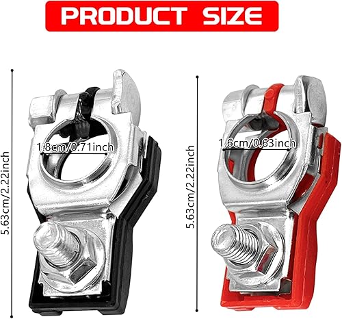 Miniatura 2 de Conectores de terminal de batería para N-issan, extremos de cable de batería positivos y negativos con parte inferior de plástico para Maxima Rogue