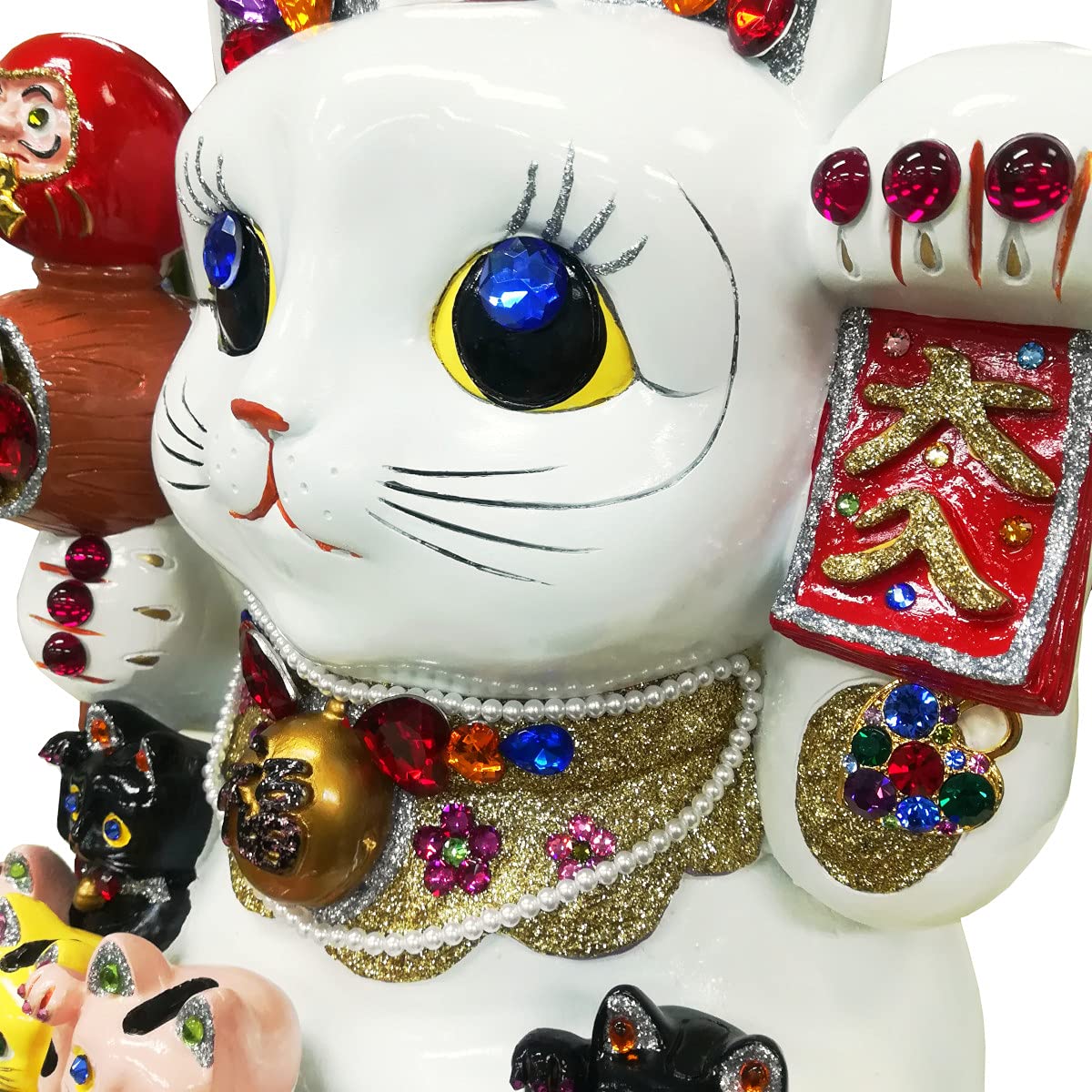 【美品】招き猫 親子招福バンク 超ジャンボ ゴージャス 33cm 美品】招き猫 親子招福バンク 超ジャンボ ゴージャス 33cm