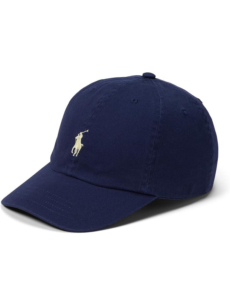 Navy Polo Ralph Lauren Cotton Chino Baseball Cap (Toddler/Little Kids)