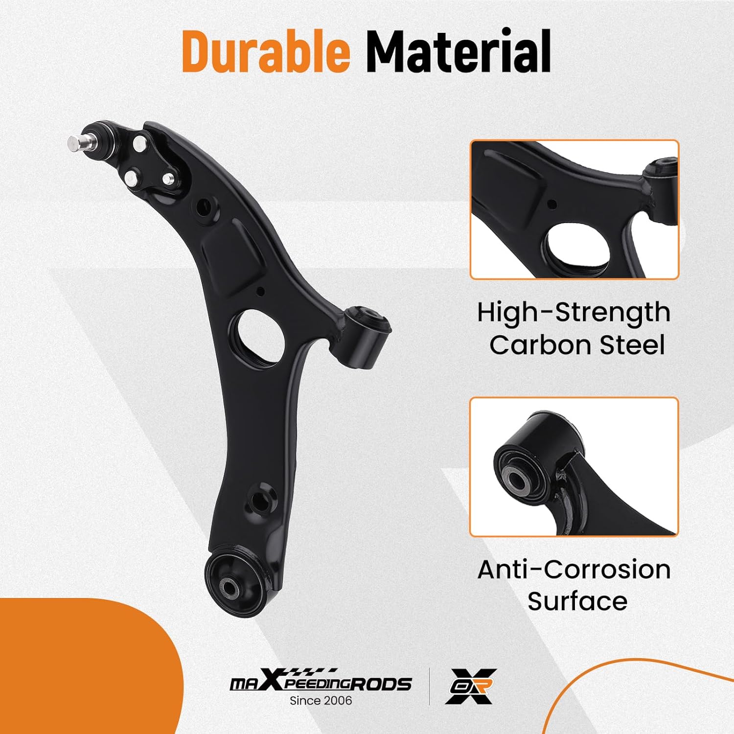 maXpeedingrods 6Pc Front Lower Control Arm Kit for Hyundai Sonata 2011-2013, Azera 2012-2014, for Kia Optima 2011-2015, Cadenza 2014-2016 3.3L, Suspension Kit with Ball Joint Outer & Inner Tie Rod