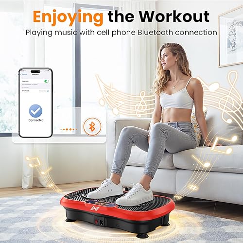 Miniatura 3 de AXV Vibration Plate Fitness Platform Exercise Machine Vibrating Shaking Full Body Shaker Workout Vibrate Stand Shake Board Sport Gym for Weight Loss