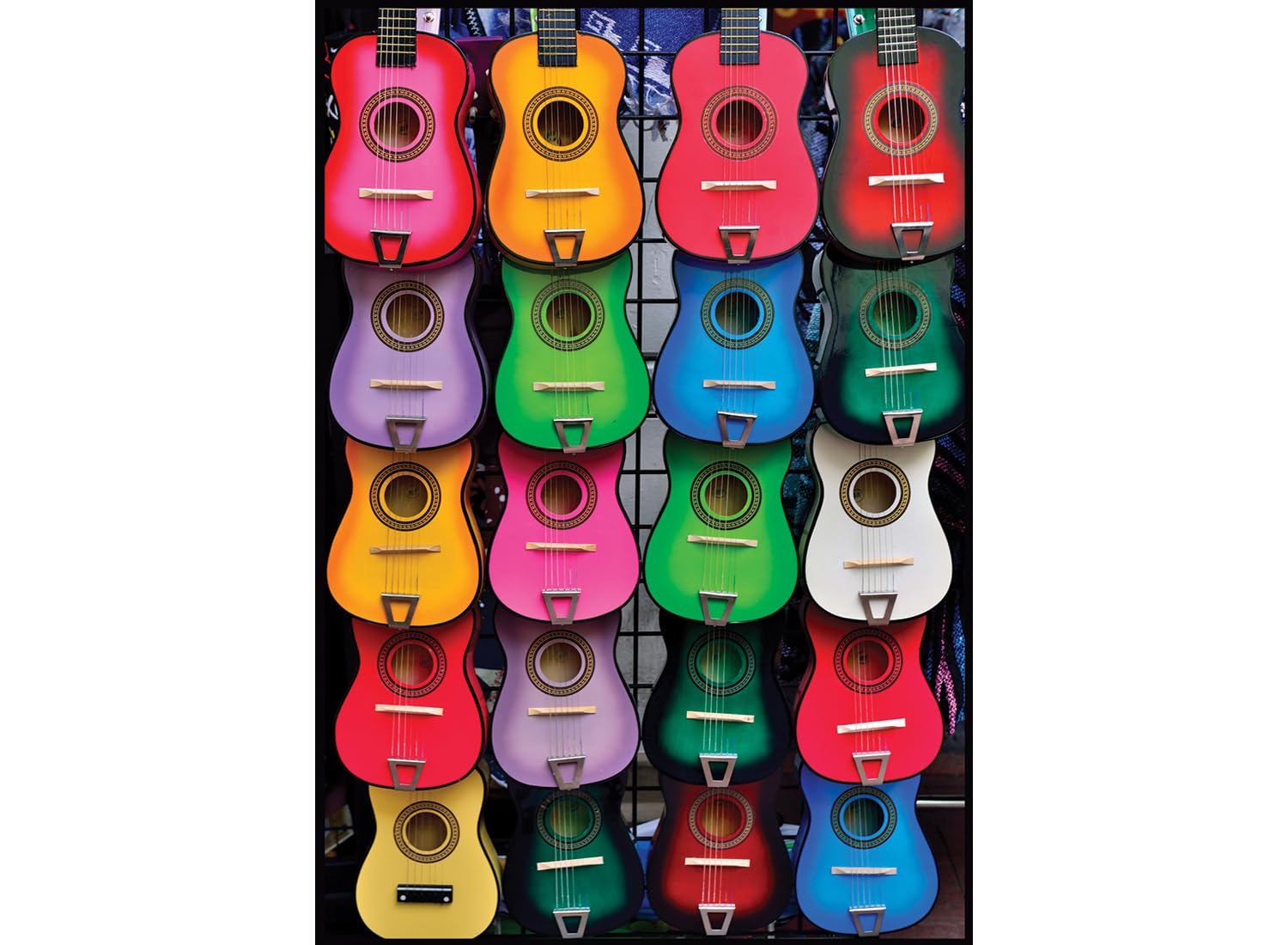 Colored of Music Jigsaw Puzzle (500 Piece), Brown/A