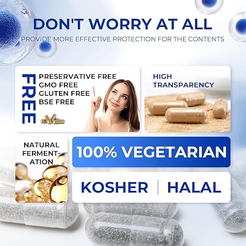 Miniatura 5 de Cápsulas vacías tamaño 000  Cápsulas veganas rellenables transparentes (100 unidades) tamaño 000 cápsulas vacías de pululan con dos cucharas de