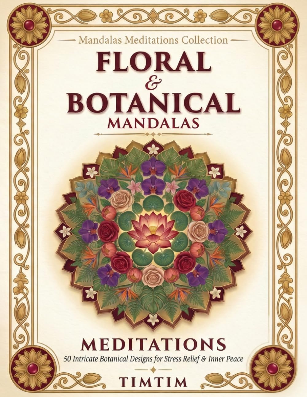 Floral & Botanical Mandalas Meditations: An Adult Coloring Book with 50 Intricate Botanical Garden Designs for Stress Relief, Mindfulness and Inner Peace (Mandalas Meditations Collection)