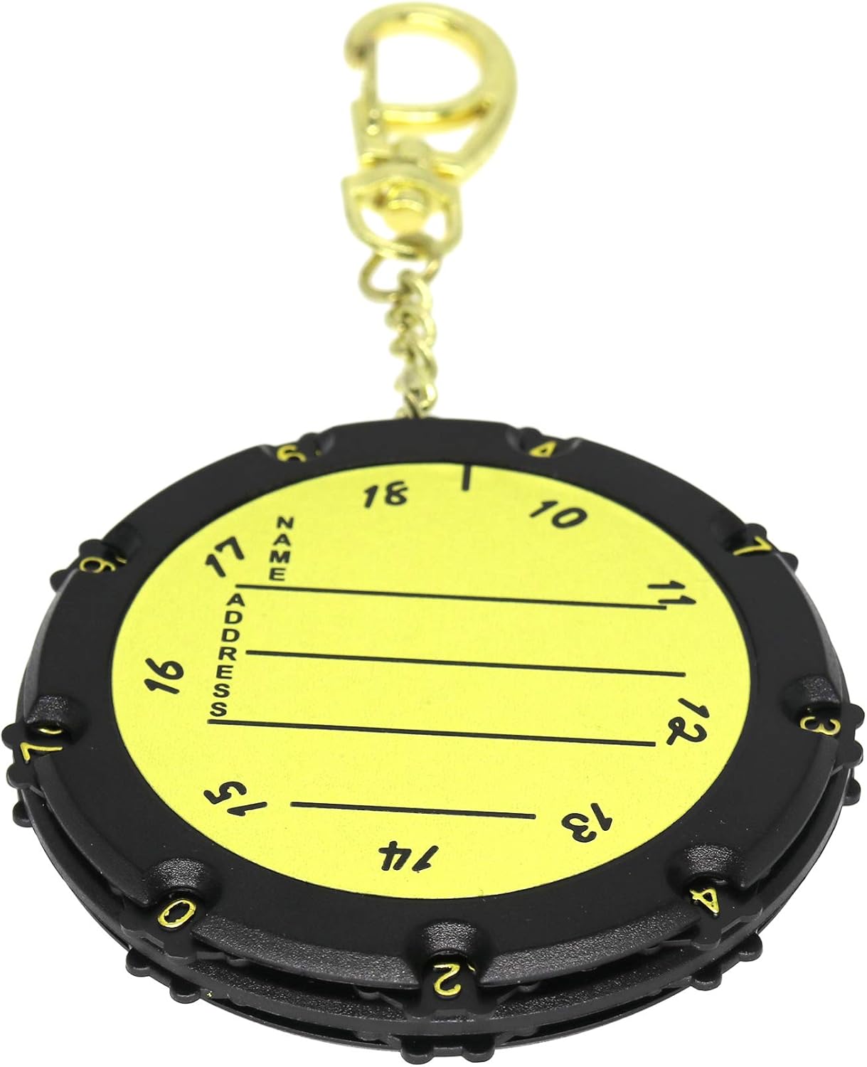 Golf Score Counter 18 Holes Golf Score Stroke Shot Counter Keeper Round Scoring Tag with Clip Keychain