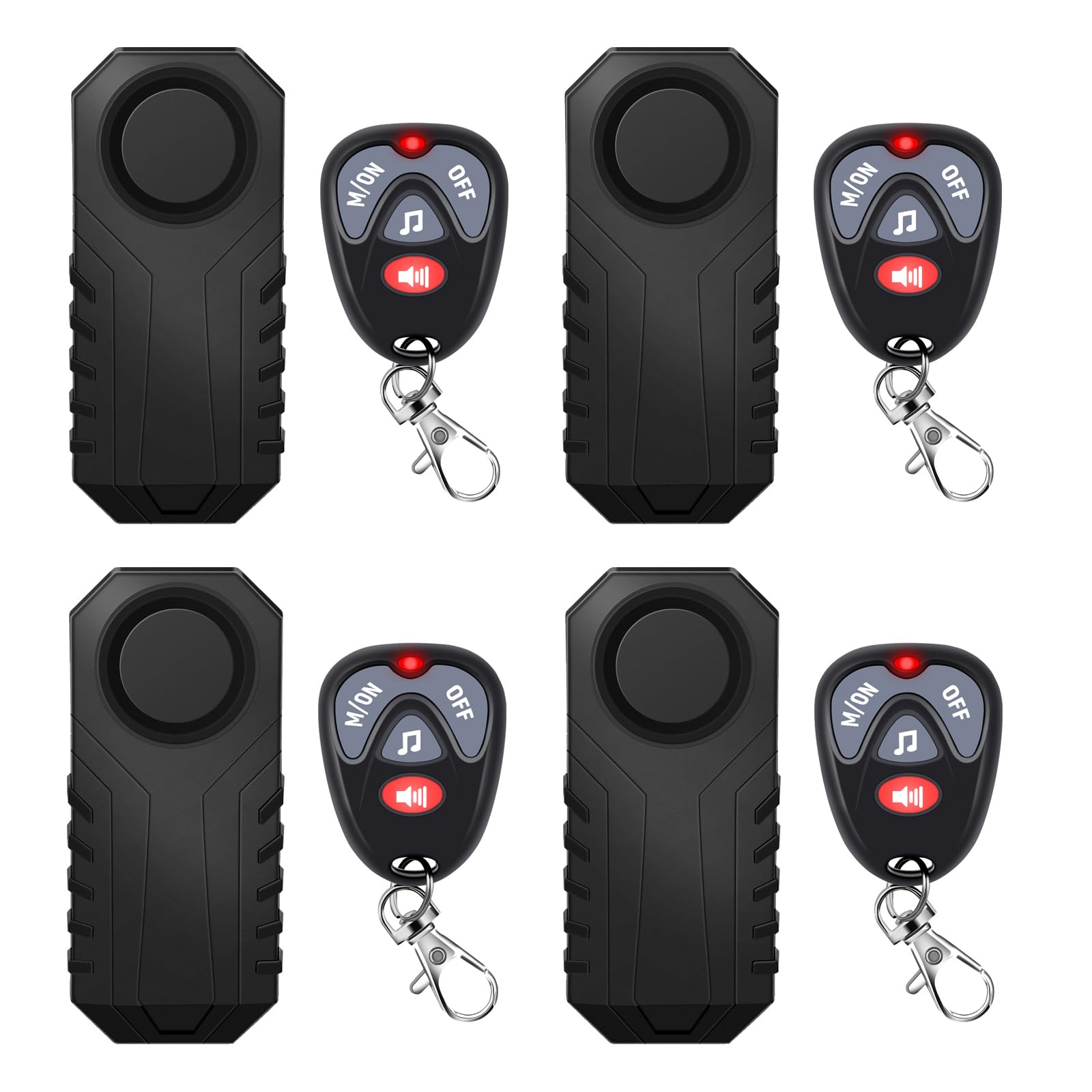 USUPERINK Bike Alarm Anti Theft,Wireless Motion Sensor Bike Alarm Ebike,4PK